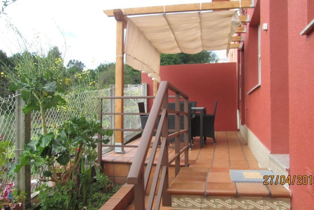 Apartamento Con Terraza Y Vistas Al Mar Bueu Eksteriør bilde
