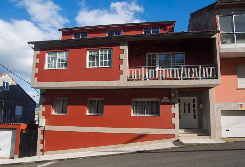 Apartamento Con Terraza Y Vistas Al Mar Bueu Eksteriør bilde
